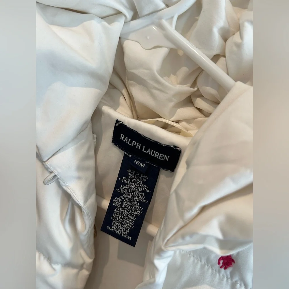 Ralph Lauren Cream Puffer Jacket for Kids - Picture 4 of 5